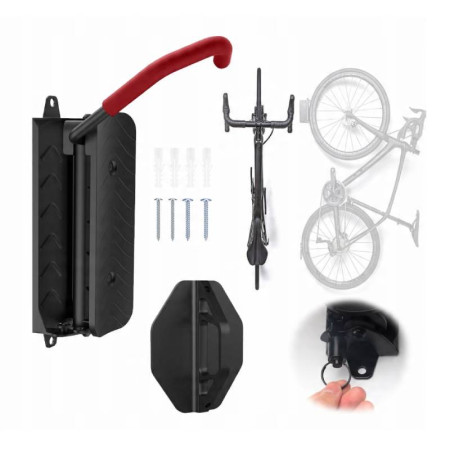 Wieszak rowerowy ścienny, metalowy, stojak, uchwyt 30 kg Wieszak rowerowy ścienny, metalowy, stojak, uchwyt 30 kg