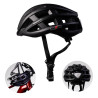 Kask rowerowy miejski / szosowy ROXAR STREET czarny matowy z wbudowaną lampką