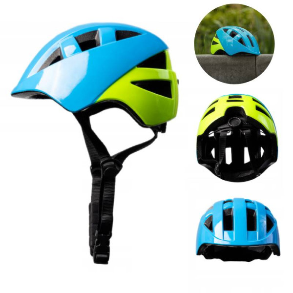 Kask rowerowy dziecięcy ROXAR KID niebieski S 48-52 cm