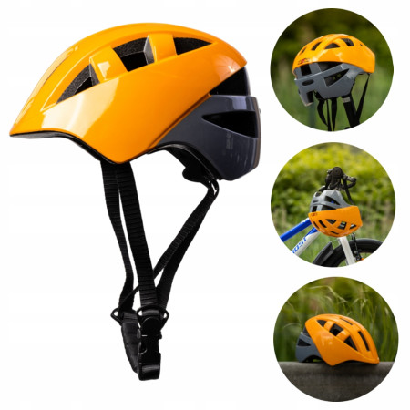 Kask rowerowy dziecięcy ROXAR KID pomarańczowy