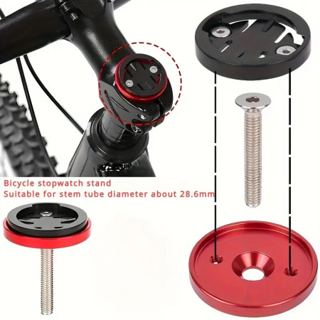 Adapter do montażu licznika rowerowego na mostek rowerowy