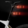 Lampka rowerowa tylna Rockbros Q2S LED USB IPX6 ze światłem STOP na sztycę lub siodło