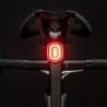 Lampka rowerowa tylna Rockbros Q2S LED USB IPX6 ze światłem STOP na sztycę lub siodło