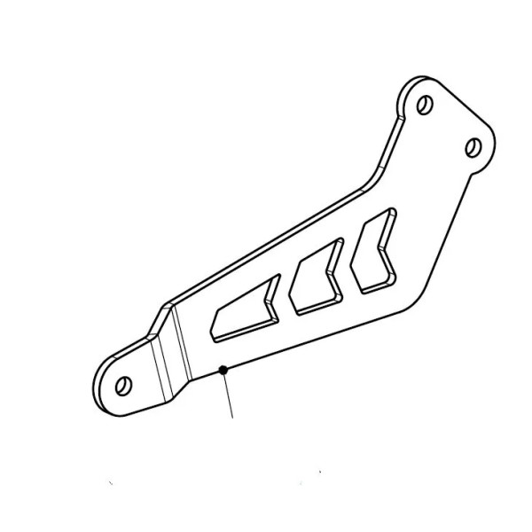 Mocowanie uchwyt tłumika Akrapovic aluminium - P-X268