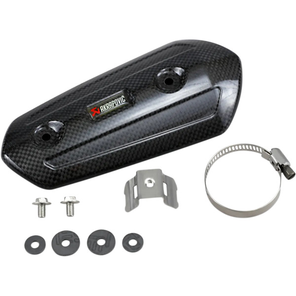 Osłona termiczna tłumika Akrapovic lewa Yamaha Vmax carbon - P-HSY17R1L/A1