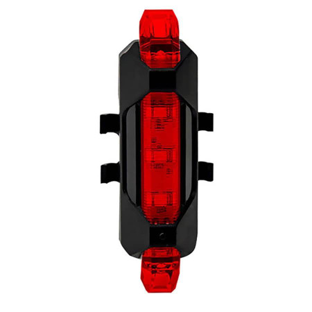 Lampka rowerowa tylna LED USB – wodoodporna, 4 tryby ROXAR