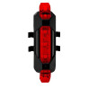 Lampka rowerowa tylna LED USB – wodoodporna, 4 tryby ROXAR