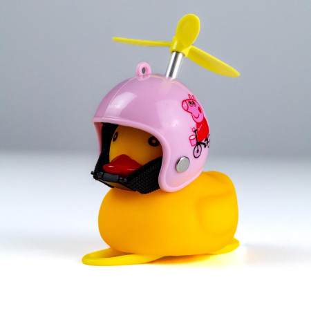 Dzwonek rowerowy, lampka kaczka różowy kask Dzwonek rowerowy, lampka kaczka różowy kask