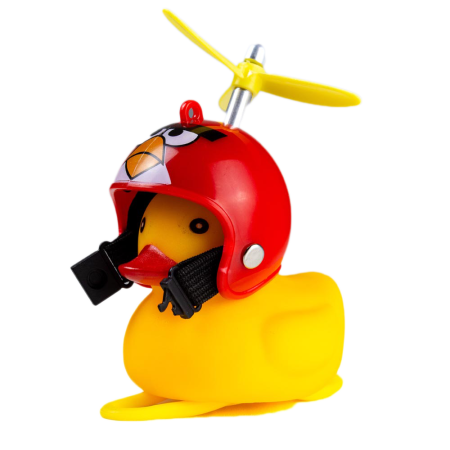 Dzwonek rowerowy, lampka kaczka czerwony kask ROXAR Dzwonek rowerowy, lampka kaczka czerwony kask ROXAR