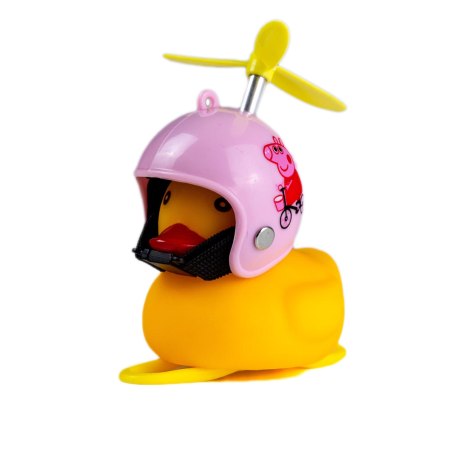 Dzwonek rowerowy, lampka kaczka różowy kask ROXAR Dzwonek rowerowy, lampka kaczka różowy kask ROXAR