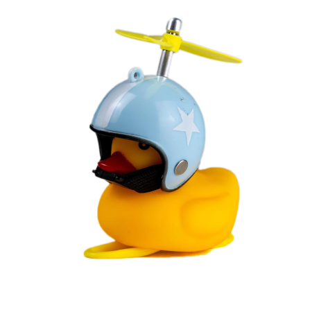 Dzwonek rowerowy, lampka kaczka niebieski kask ROXAR Dzwonek rowerowy, lampka kaczka niebieski kask ROXAR