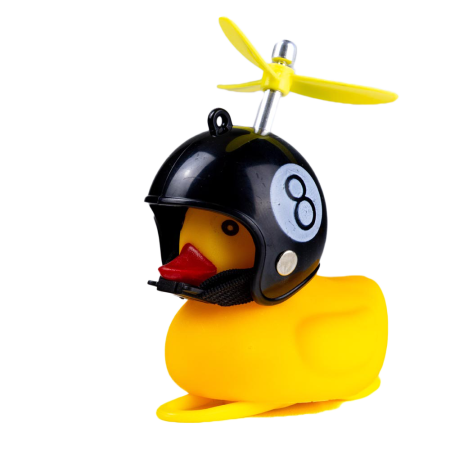 Dzwonek rowerowy, lampka kaczka czarny kask ROXAR Dzwonek rowerowy, lampka kaczka czarny kask ROXAR
