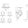 QUICK LAUNCH uchwyt na telefon z amortyzacją i ramieniem na lusterko motocyklowe Outplorer QM04