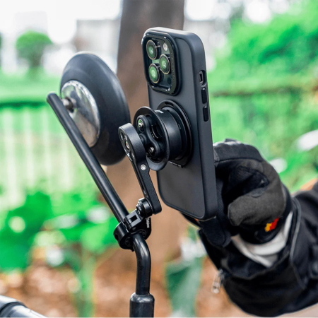 QUICK LAUNCH uchwyt na telefon z amortyzacją i ramieniem na lusterko motocyklowe Outplorer QM04 QUICK LAUNCH uchwyt na telefon z amortyzacją i ramieniem na lusterko motocyklowe Outplorer QM04