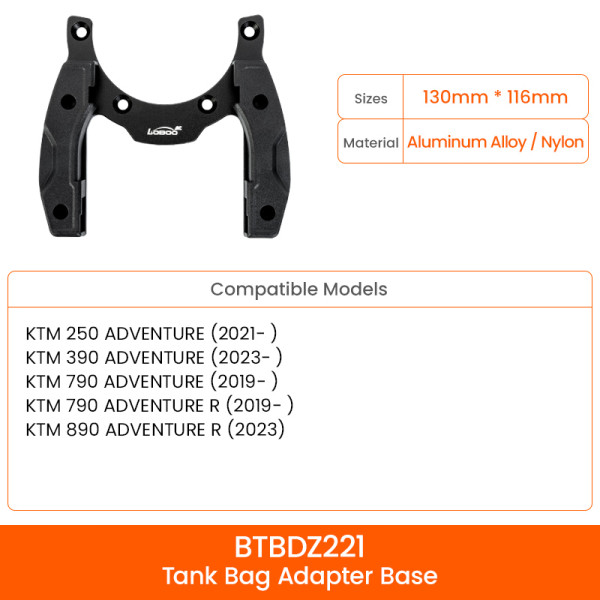 LOBOO Uchwyt Tank Bag KTM 390, KTM790, KTM 890 (11.4.04015.013.11)