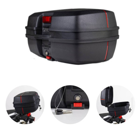 Top case SLKE kufer centralny na motocykl z płytą 45L Top case SLKE kufer centralny na motocykl z płytą 45L