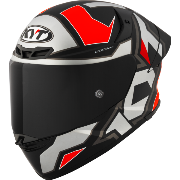 Kask motocyklowy KYT TT-REVO ELECTRON MATT Szary/Czerwony