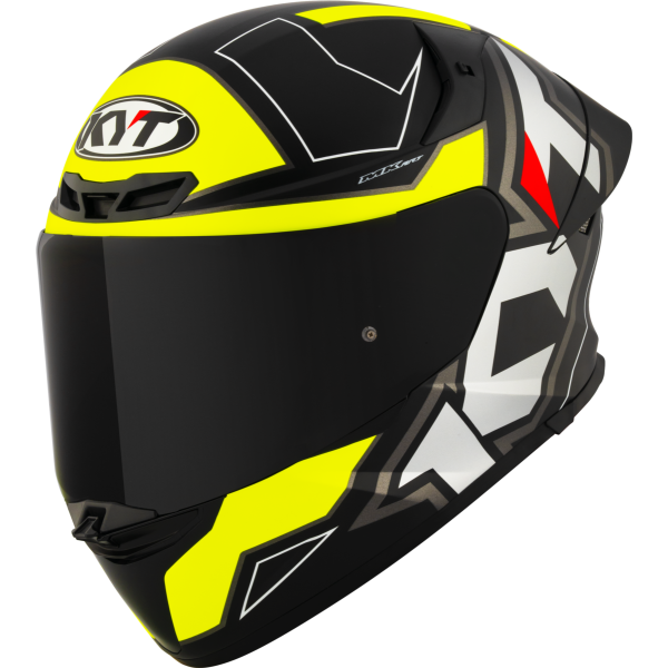 Kask motocyklowy KYT TT-REVO ELECTRON MATT Czarny/Żółty