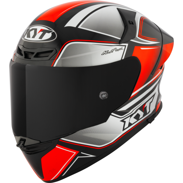 Kask motocyklowy KYT TT-REVO TOURIST Czerwony FLUO