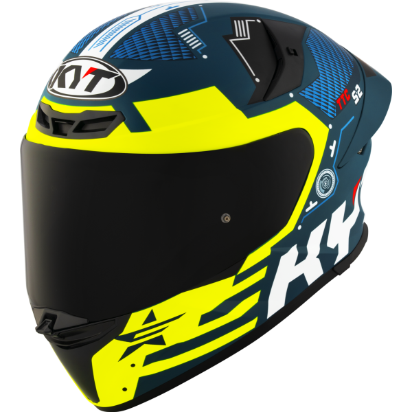 Kask motocyklowy KYT TT-REVO FUSELAGE MATT Żółty