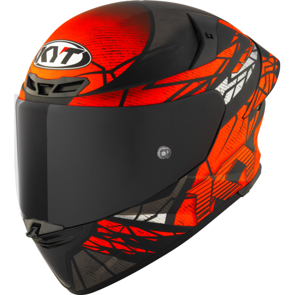 Kask motocyklowy KYT TT-REVO COMBUSTION Pomarańczowy