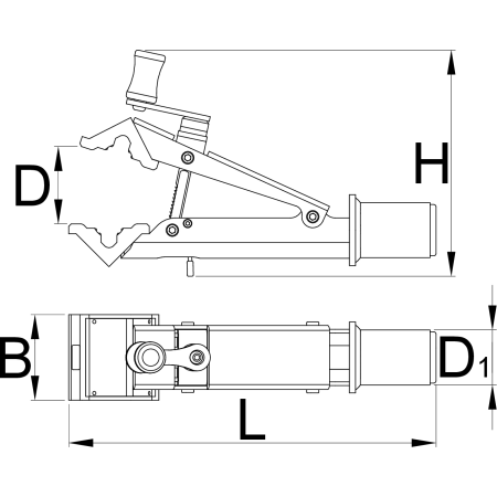 UNIOR Profesjonalny uchwyt do podnośnika Remco Bike Lift Pro Shop Clamp (1693.1Q 627095)
