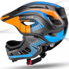Kask dziecięcy z odpinaną osłoną podbródka FULL FACE off-road Rockbros TT-32SOBL