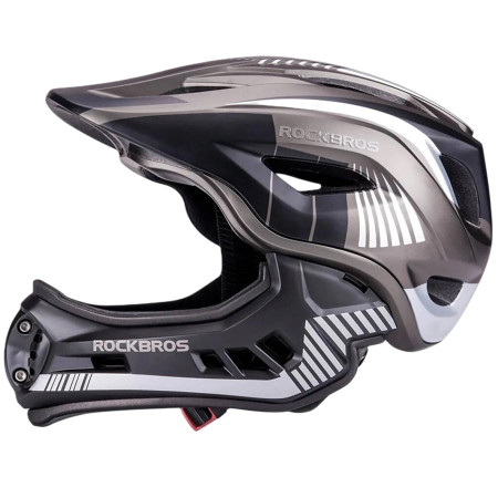 Kask dziecięcy z odpinaną osłoną podbródka FULL FACE off-road Rockbros TT-32SBTG