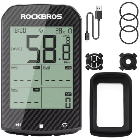 Komputer rowerowy z GPS Rockbros M1 PRO Komputer rowerowy z GPS Rockbros M1 PRO