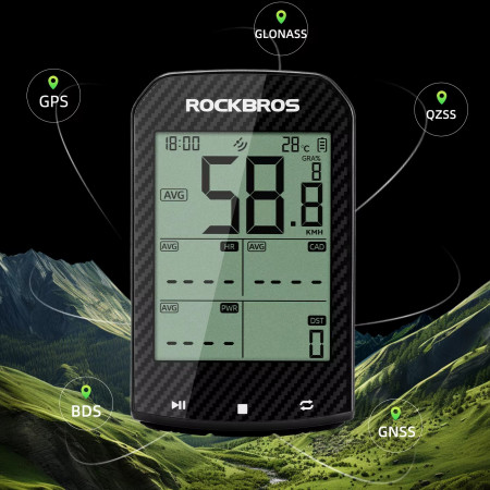 Komputer rowerowy z GPS Rockbros M1 PRO Komputer rowerowy z GPS Rockbros M1 PRO