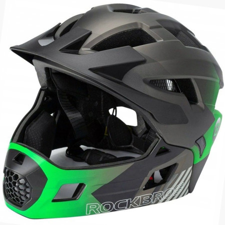 Kask dziecięcy z odpinaną osłoną podbródka FULL FACE off-road Rockbros TS-61