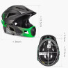 Kask dziecięcy z odpinaną osłoną podbródka FULL FACE off-road Rockbros TS-61
