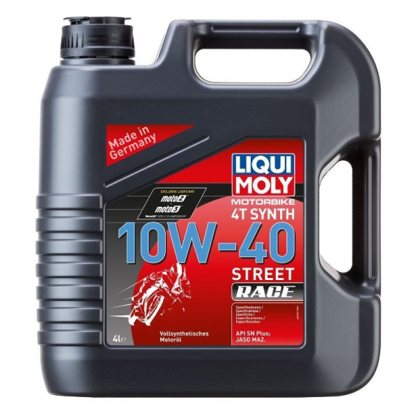 LIQUI MOLY Olej silnikowy syntetyczny do motocykli 10W-40 Street Race 4L
