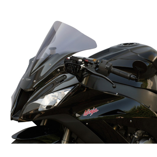 Szyba motocyklowa MRA KAWASAKI ZX 10 R, ZXT00J, 2011-2015, forma R, czarna