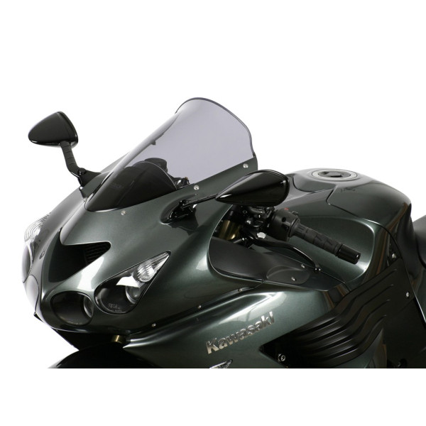 Szyba motocyklowa MRA KAWASAKI ZX 14 R, ZXT40A/ZXT40C/ZXT40E/ZX14, 2006-, forma S, czarna