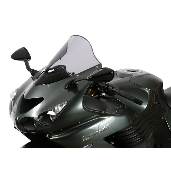 Szyba motocyklowa MRA KAWASAKI ZX 14 R, ZXT40A/ZXT40C/ZXT40E/ZX14, 2006-, forma R, czarna