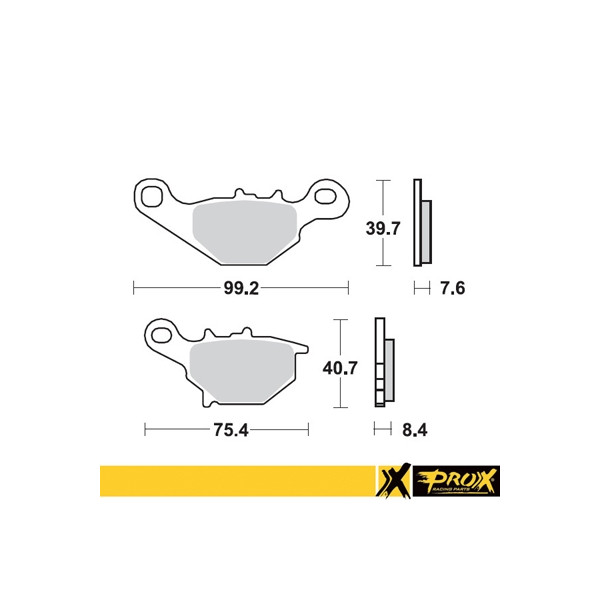 ProX Klocki Hamulcowe Przednie RM80/85 '96-04 (odpowiednik EBC FA230R)