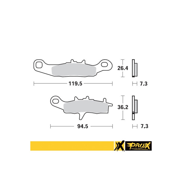 ProX Klocki Hamulcowe Przednie KX80/85/100 '97-20 + RM85 '05-20 (odpowiednik EBC FA258R)