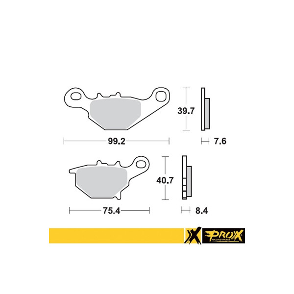 ProX Klocki Hamulcowe Tylne RM85 '05-20 (odpowiednik EBC FA401R)