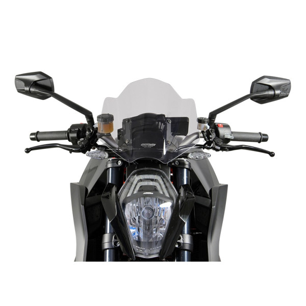 Szyba motocyklowa MRA KTM 1290 SUPER DUKE R, , 2013-2016, forma NRM, przyciemniana
