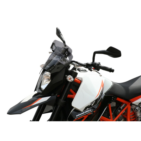 Szyba motocyklowa MRA KTM 990 SUPERMOTO SM / SMR, KTM LC8 SM, 2008-, forma VT, przyciemniana