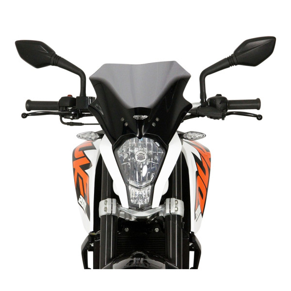 Szyba motocyklowa MRA KTM DUKE 125, , -2016, forma R, bezbarwna