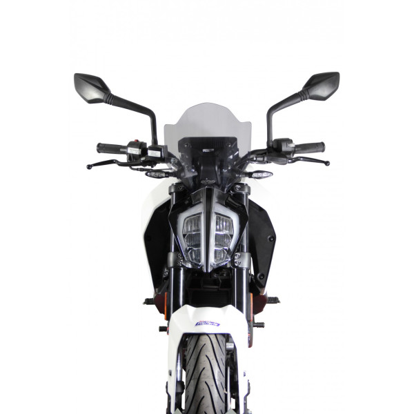 Szyba motocyklowa MRA KTM DUKE 125, , 2017-, forma NSPM, przyciemniana